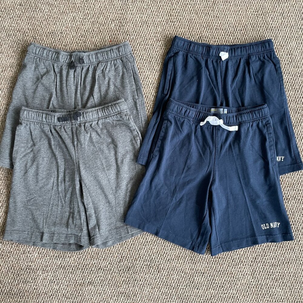 NWOT 4 pair Little Boy's OLD NAVY jersey shorts Size Medium (8)